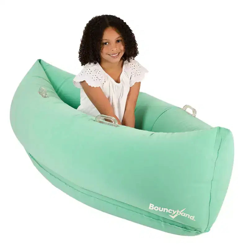 Bouncyband Comfy Hugging Peapod Sensory Pod, 60, Ages 6-12 Up to 3-5'1 Tall, Green
