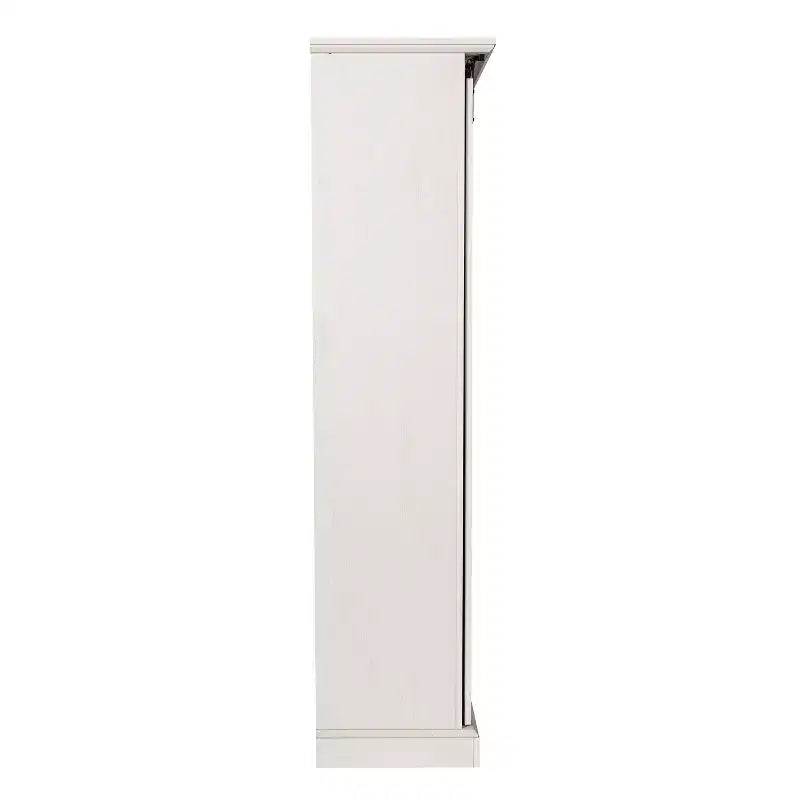 Emma and Oliver Farmhouse Storage Cabinet with Sliding Barn Door, Adjustable Height and Fixed Shelving
