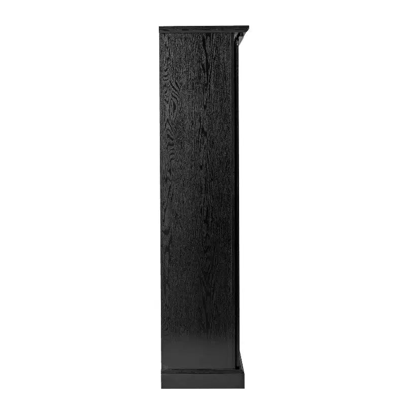 Emma and Oliver Farmhouse Storage Cabinet with Sliding Barn Door, Adjustable Height and Fixed Shelving