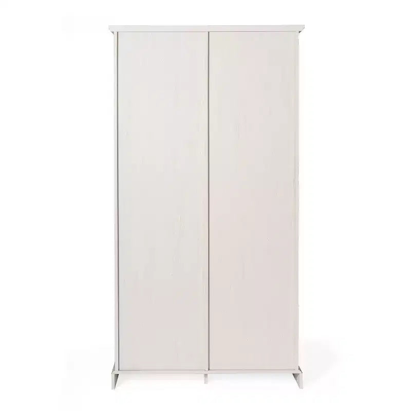Emma and Oliver Farmhouse Storage Cabinet with Sliding Barn Door, Adjustable Height and Fixed Shelving