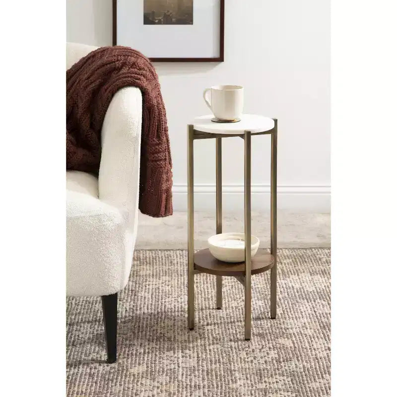 Kate and Laurel Moxley Round Accent Table