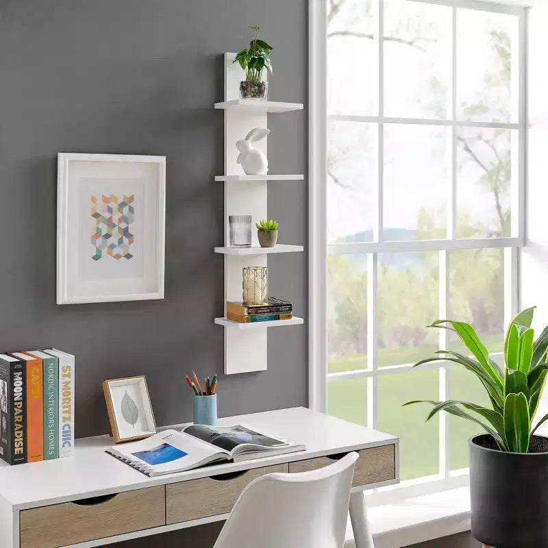 39.5 x 9 Utility 4-Tier Column Spine Shelf - Danya B.
