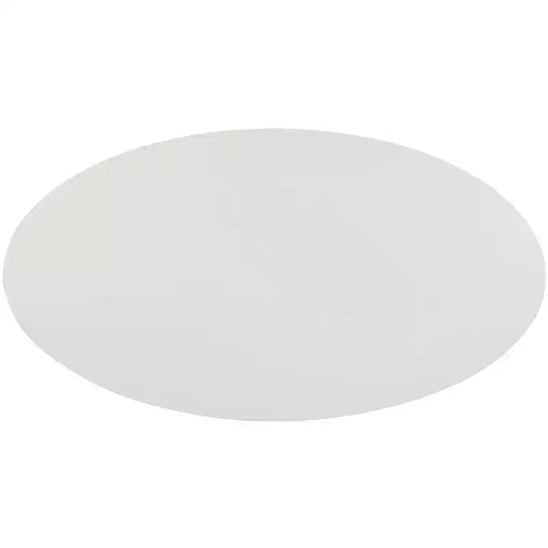 Woodruff Oval Coffee Table - White/Oak - Safavieh