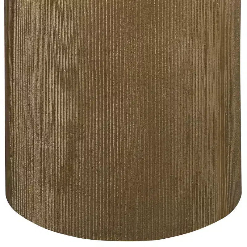 Uttermost Glam Aluminum Round Accent Table 12 Wide Antique Gold for Living Room Bedroom Bedside Entryway House Office Bathroom