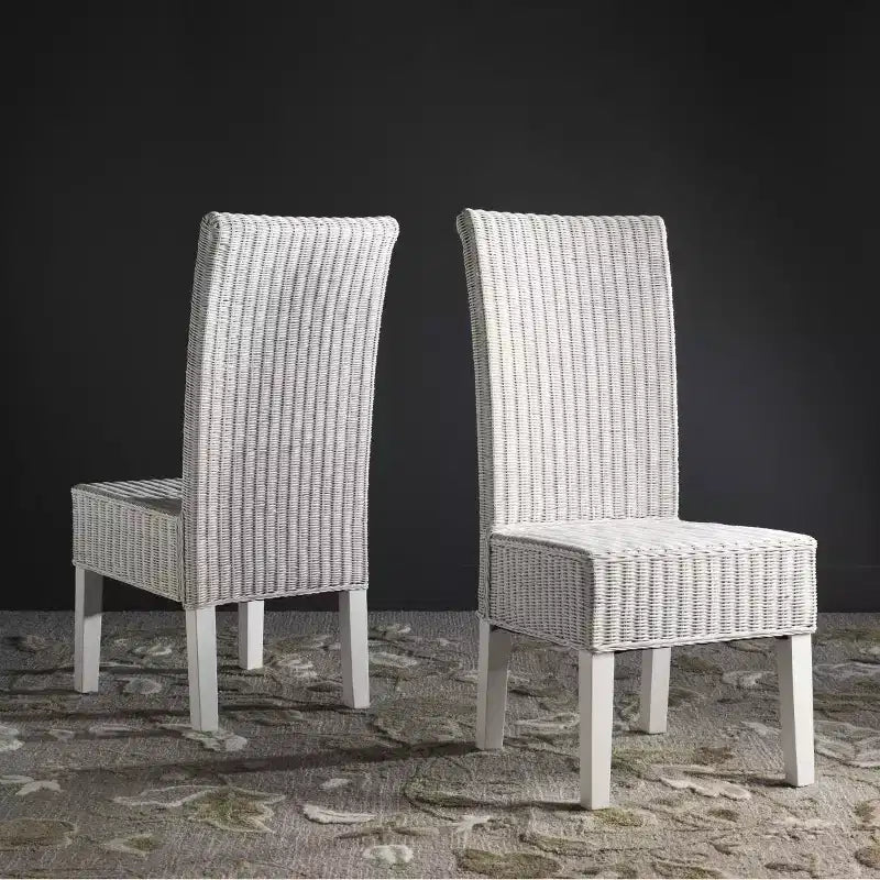 Arjun 18 H Wicker Dining Chair (Set of 2) - SEA8013 - Safavieh