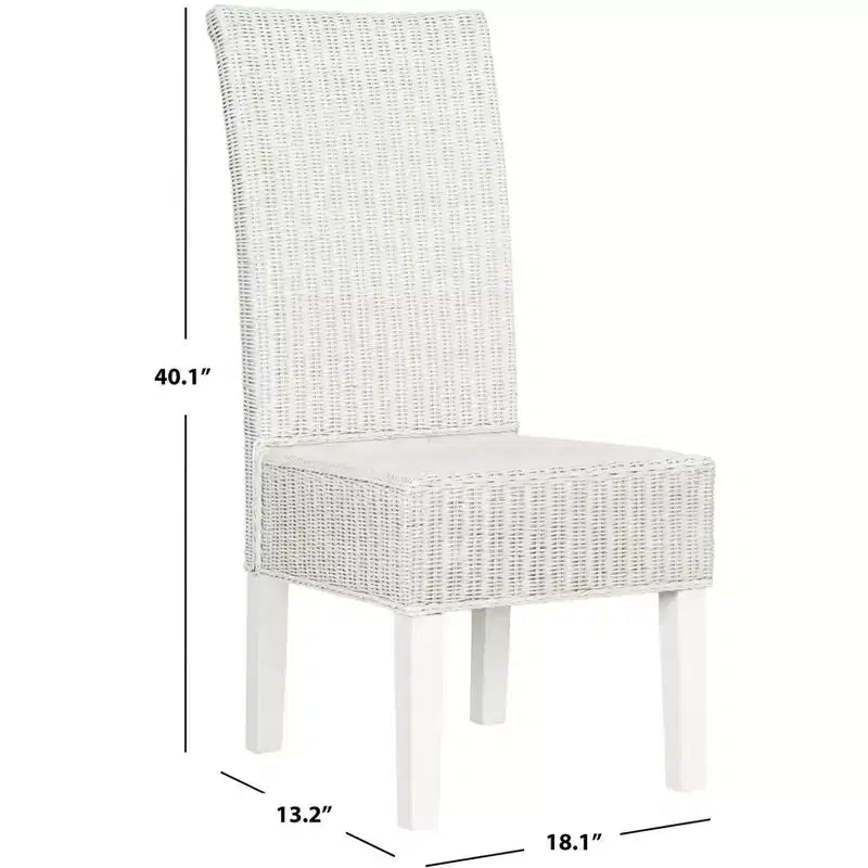 Arjun 18 H Wicker Dining Chair (Set of 2) - SEA8013 - Safavieh