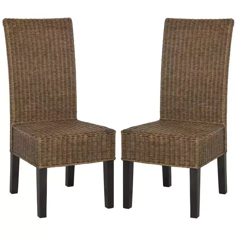 Arjun 18 H Wicker Dining Chair (Set of 2) - SEA8013 - Safavieh