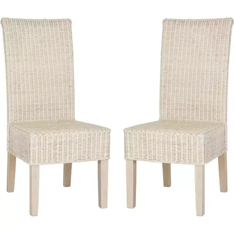 Arjun 18 H Wicker Dining Chair (Set of 2) - SEA8013 - Safavieh