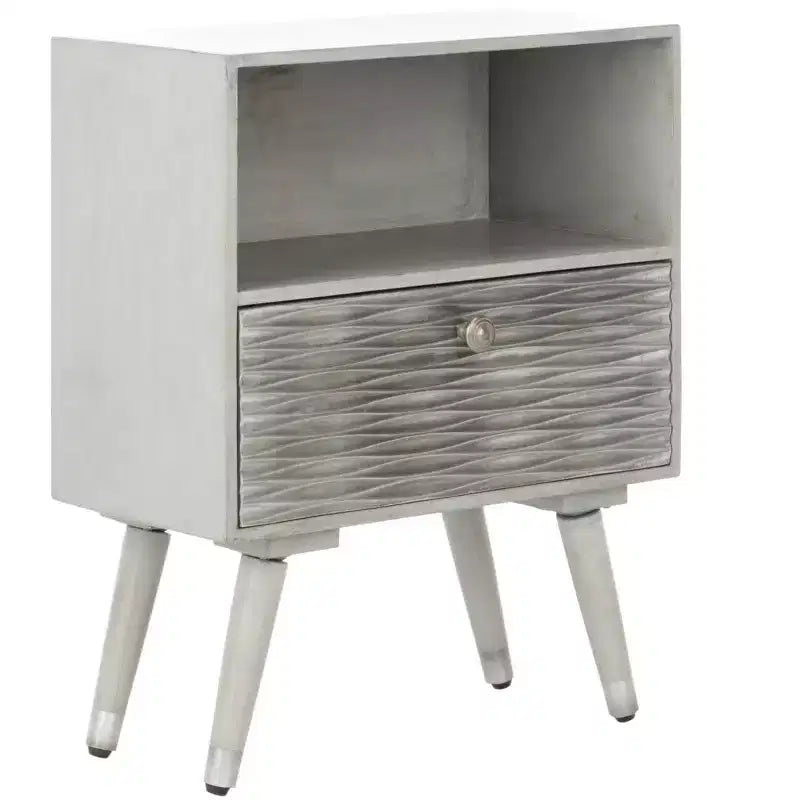 Brandy 1 Drawer Nightstand - NST5301 - Grey Walnut - Safavieh