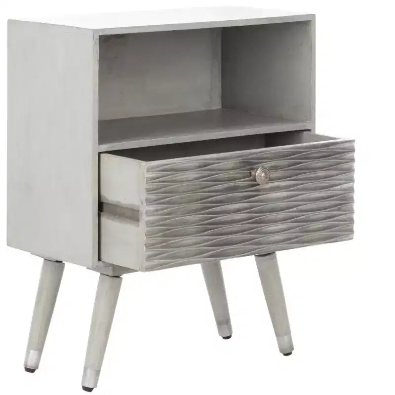 Brandy 1 Drawer Nightstand - NST5301 - Grey Walnut - Safavieh