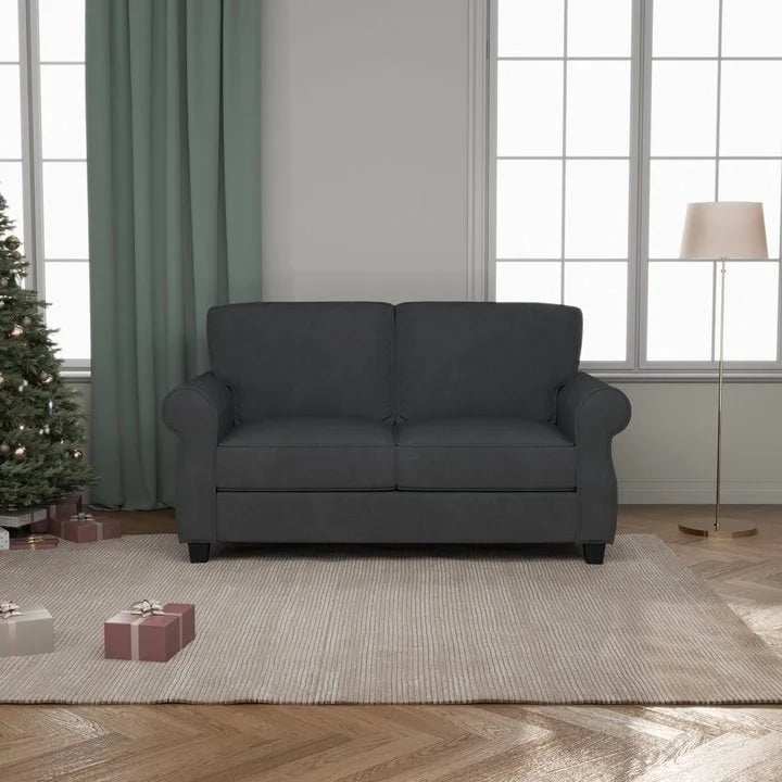 Upholstered Sofa with Solid Wood Frame - 30.30 x 56.30 x 33.10