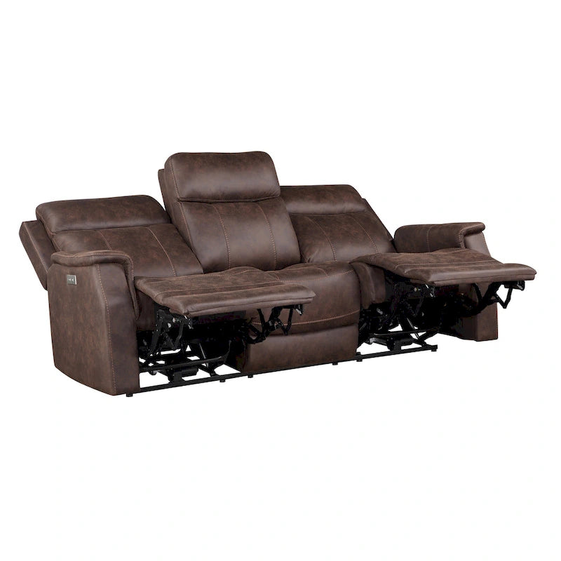 Steve Silver Faux Leather Power Reclining Sofa