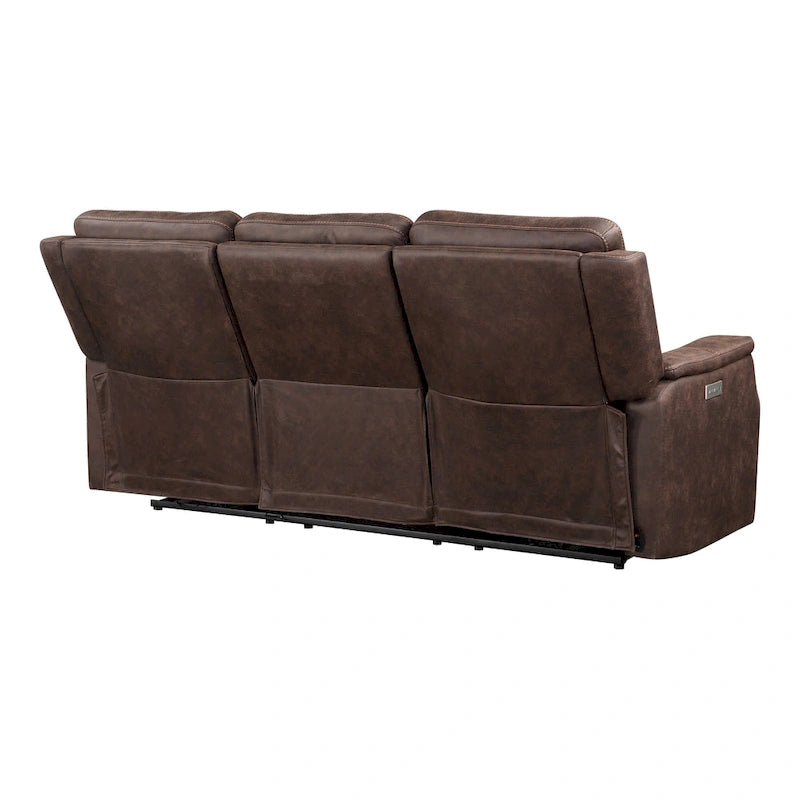Steve Silver Faux Leather Power Reclining Sofa
