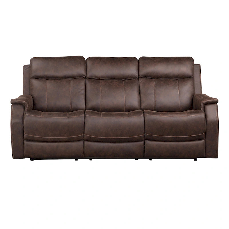 Steve Silver Faux Leather Power Reclining Sofa