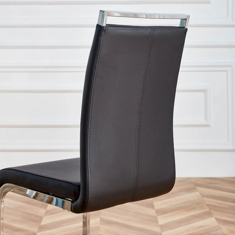 Modern Dining Chairs PU Faux Leather set of 4