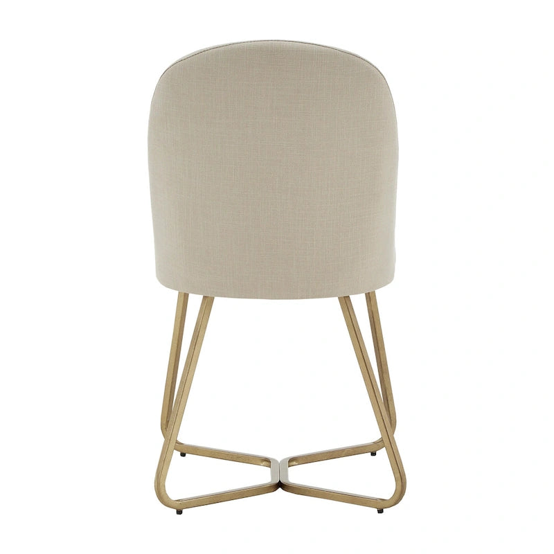 Cheyenne Gold Metal Dining Chair (Set of 2) by iNSPIRE Q Modern