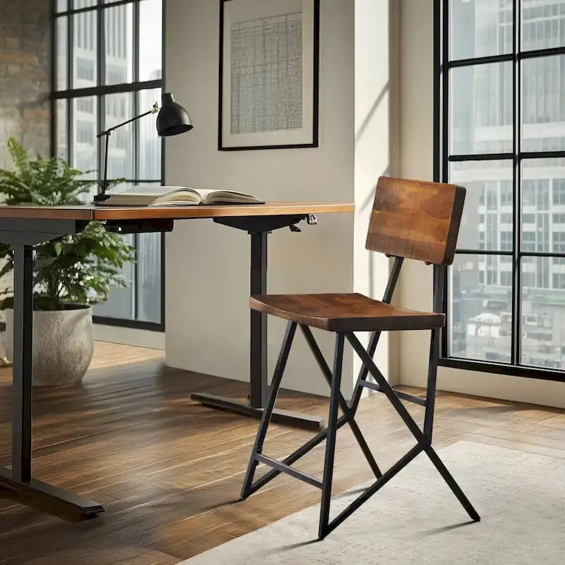 INK+IVY Trestle Counter Stool
