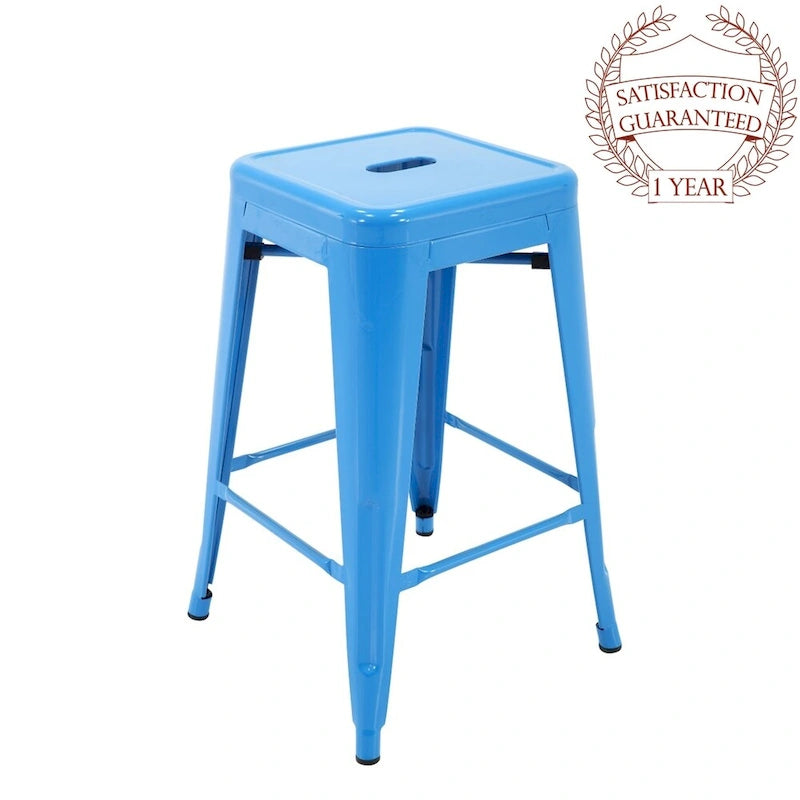 Carbon Loft Athos Indoor and Outdoor Metal Patio Counter Stool (Set of 4)