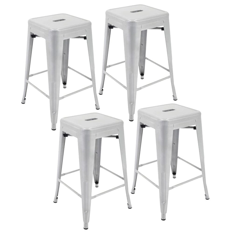 Carbon Loft Athos Indoor and Outdoor Metal Patio Counter Stool (Set of 4)