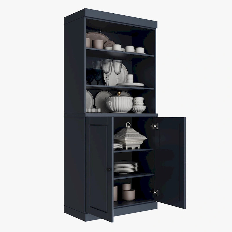 100% Solid Wood 32 Kitchen Pantry Cabinet with 2 Doors by Palace Imports
