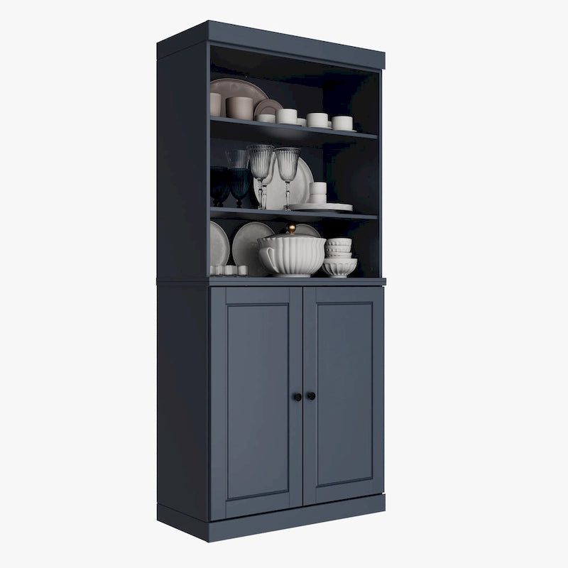 100% Solid Wood 32 Kitchen Pantry Cabinet with 2 Doors by Palace Imports