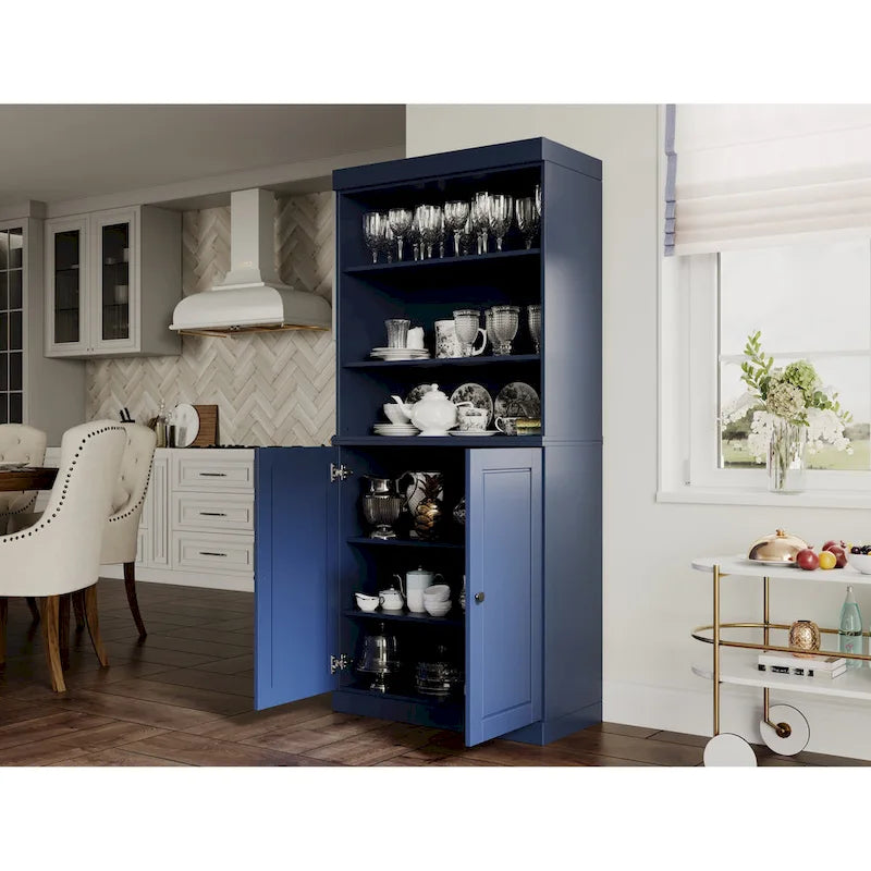 100% Solid Wood 32 Kitchen Pantry Cabinet with 2 Doors by Palace Imports