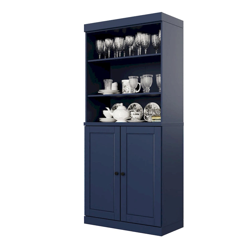 100% Solid Wood 32 Kitchen Pantry Cabinet with 2 Doors by Palace Imports