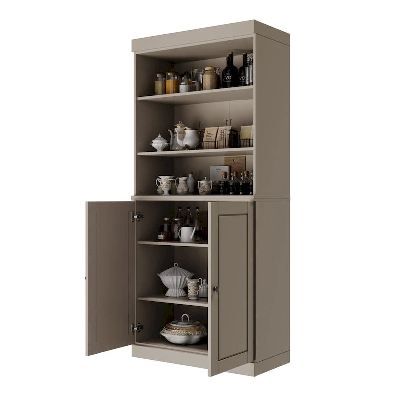 100% Solid Wood 32 Kitchen Pantry Cabinet with 2 Doors by Palace Imports
