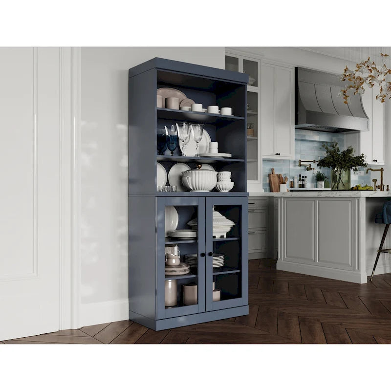 100% Solid Wood 32 Kitchen Pantry Cabinet with 2 Doors by Palace Imports