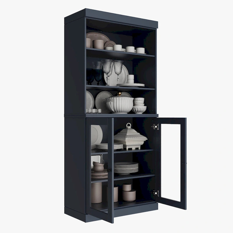 100% Solid Wood 32 Kitchen Pantry Cabinet with 2 Doors by Palace Imports