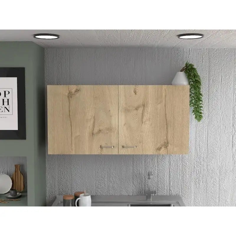 TUHOME Napoles Double Door Wall-Mounted Storage Cabinet - N/A