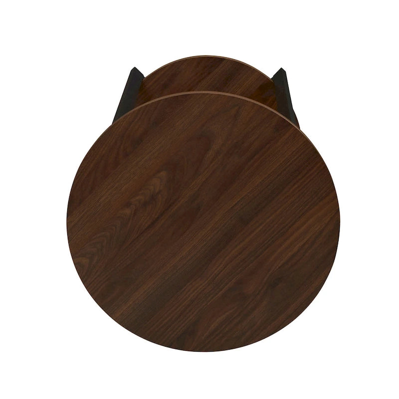 Household Essentials Side End Table with Storage Shelf