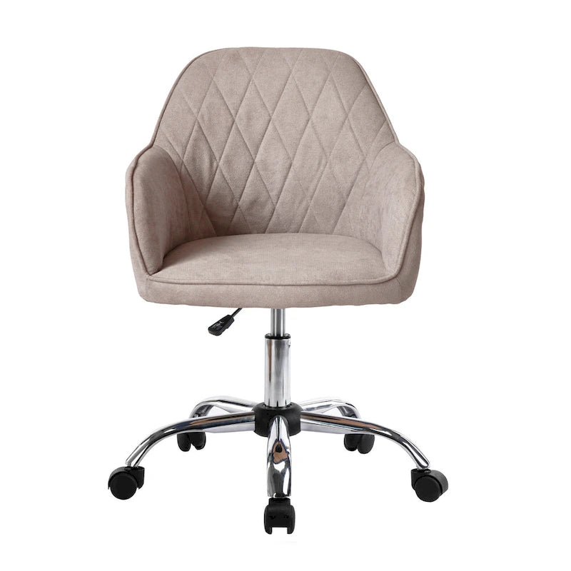 Porthos Home Noa Home Office Desk Chair, Fabric And Roller Wheels