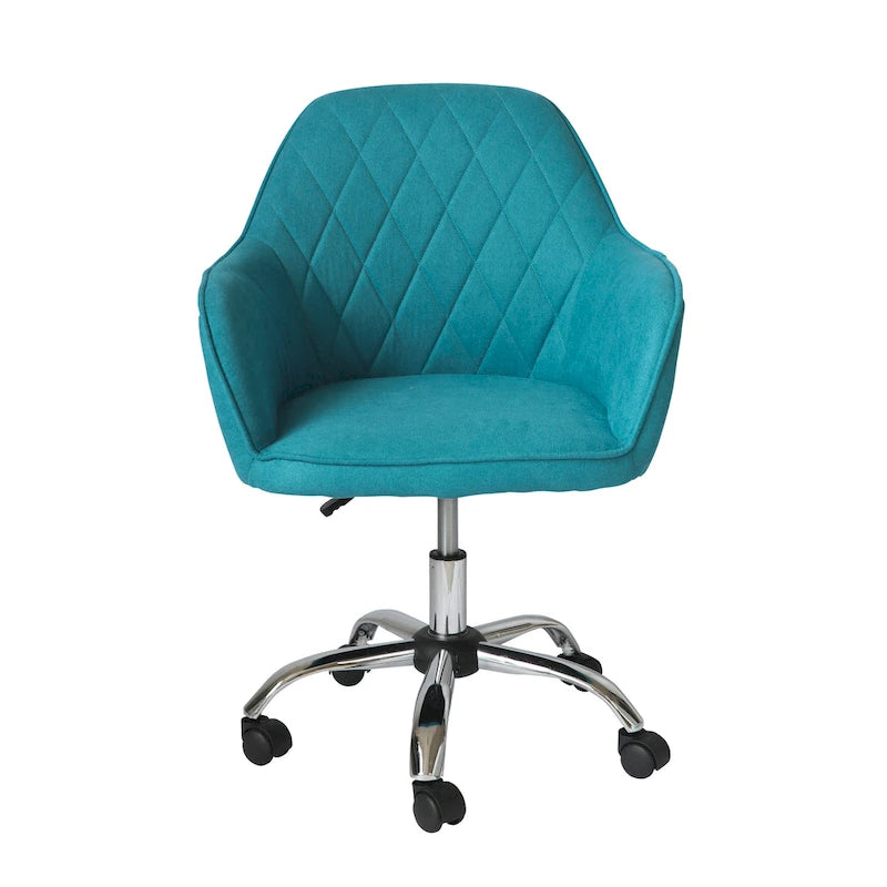 Porthos Home Noa Home Office Desk Chair, Fabric And Roller Wheels