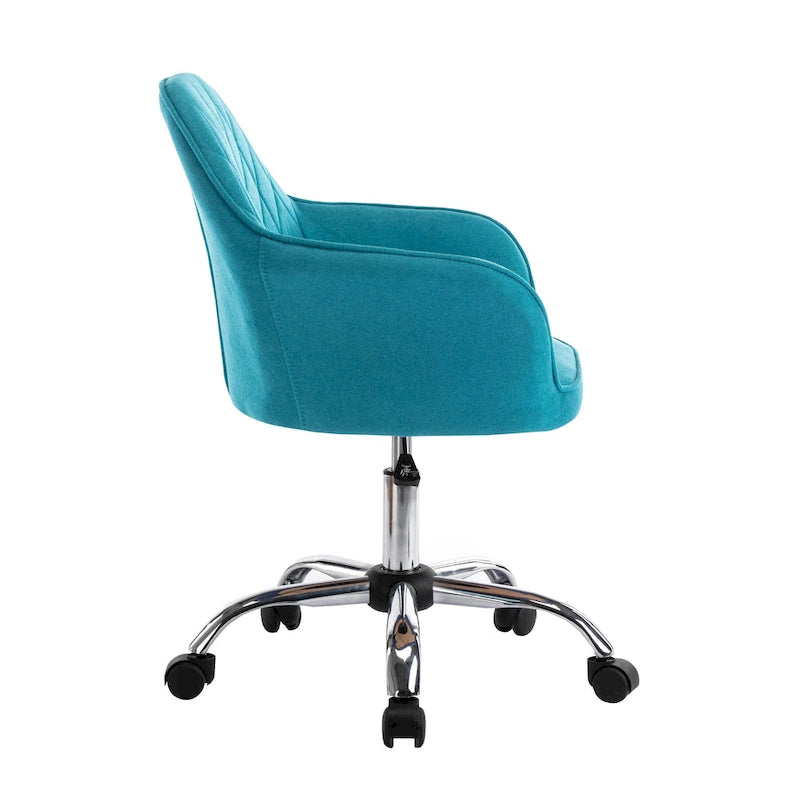 Porthos Home Noa Home Office Desk Chair, Fabric And Roller Wheels