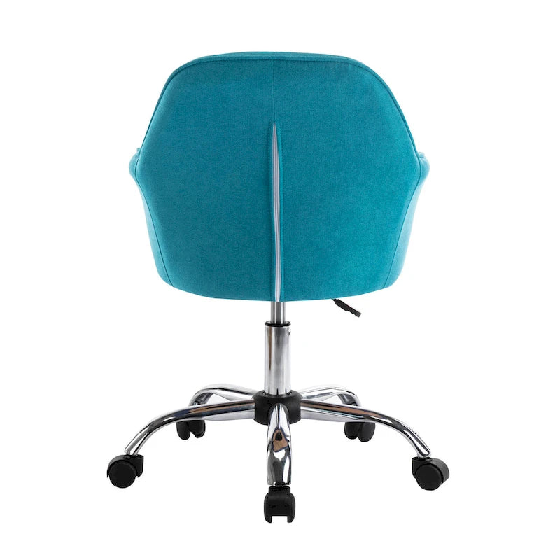Porthos Home Noa Home Office Desk Chair, Fabric And Roller Wheels
