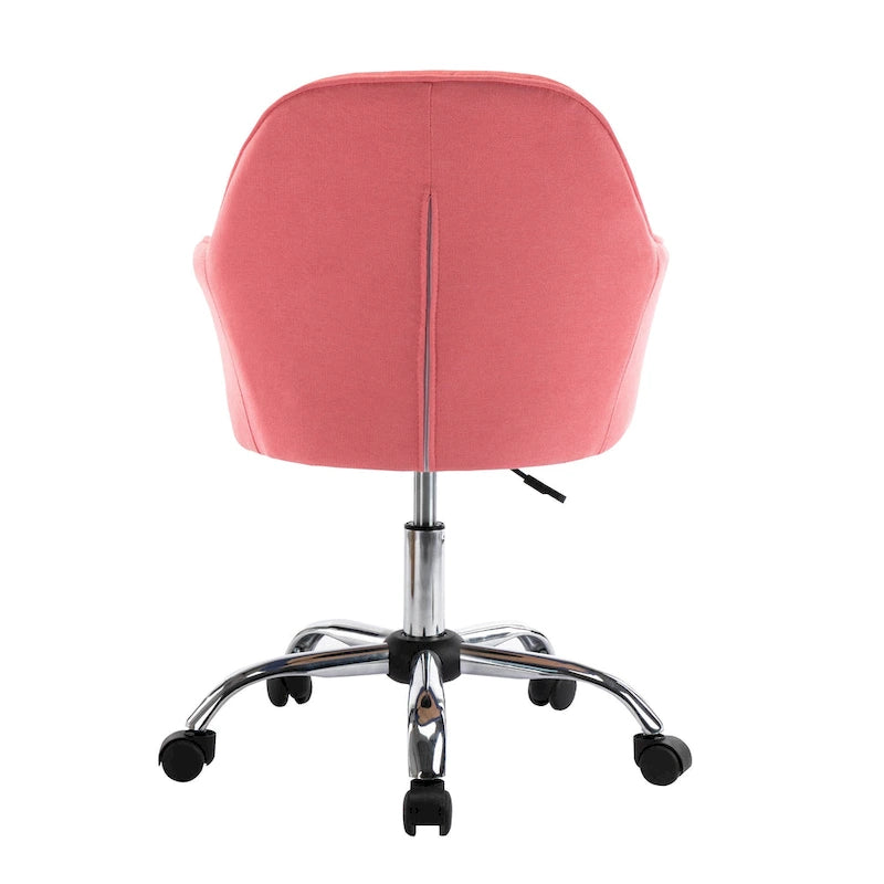 Porthos Home Noa Home Office Desk Chair, Fabric And Roller Wheels