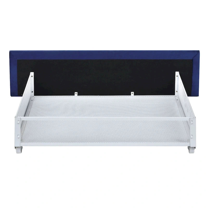 Rhiv Art Deco Upholstered 4-drawer Storage Bed by Furniture of America