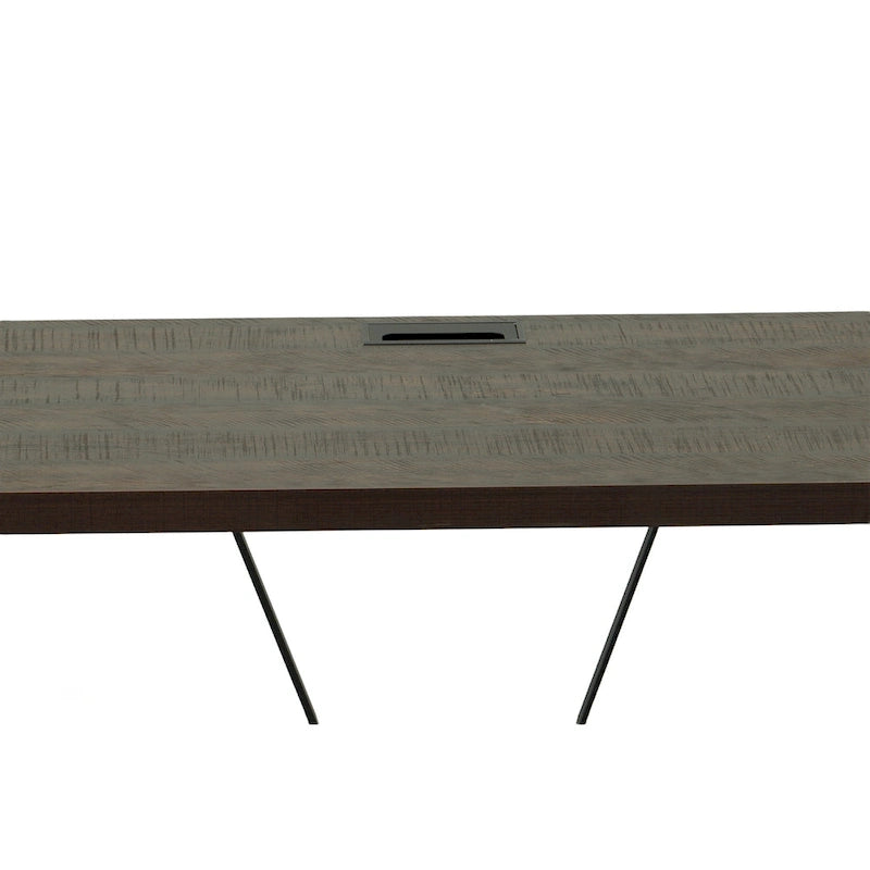Carolina Living Kendall Computer Desk - Elm/Black