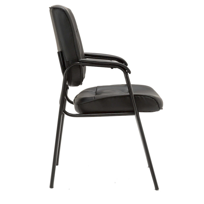 BTExpert Premium Leather Office Executive Waiting Room Guest/Reception Side Conference Chair