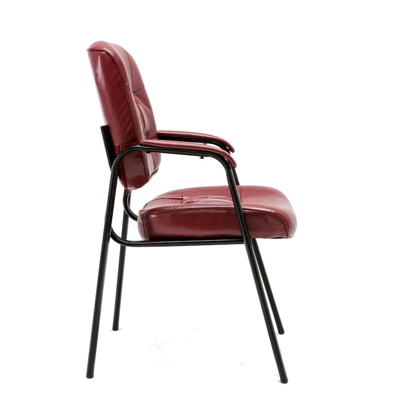BTExpert Premium Leather Office Executive Waiting Room Guest/Reception Side Conference Chair