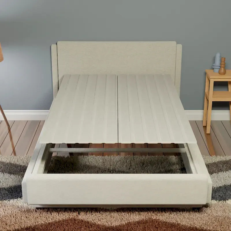 0.75 Vertical Standard Mattress Support Wooden Slats with Cover.