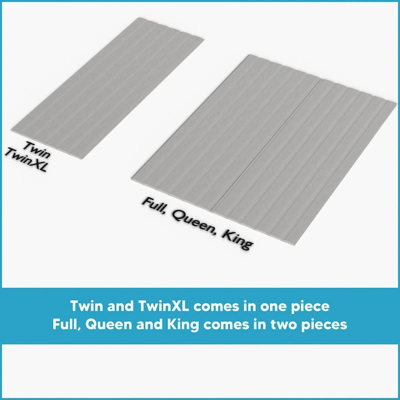 0.75 Vertical Standard Mattress Support Wooden Slats with Cover.