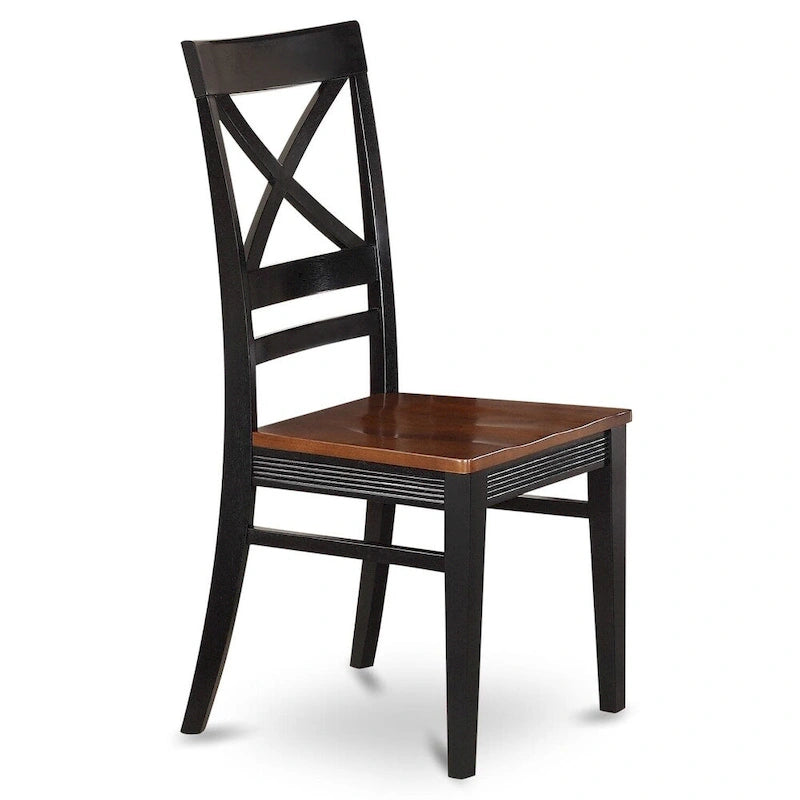 East West Furniture Dining Table Set Contains a Rectangle Kitchen Table and Dining Chairs with a Bench (Finish Color Options)