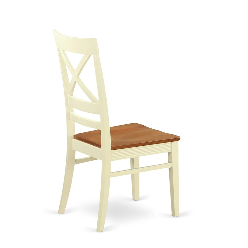 East West Furniture Dining Table Set Contains a Rectangle Kitchen Table and Dining Chairs with a Bench (Finish Color Options)
