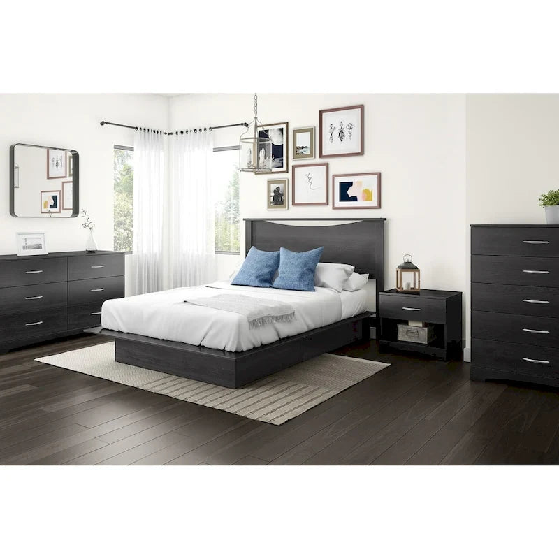 South Shore Step One European Queen Headboard