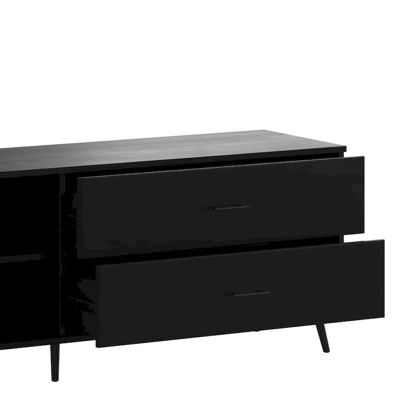 TV Stand for up to TV's with Adjustable Shelf and Storage Drawers