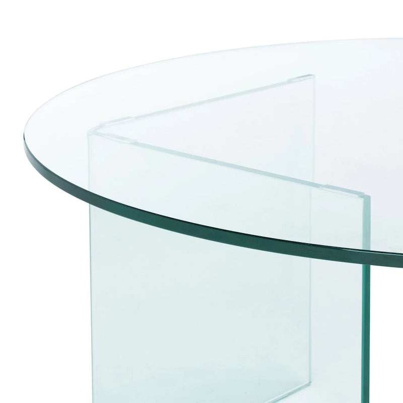 SAFAVIEH Annice Tempered Glass Coffee Table - 35 W x 35 D x 16 H - 35Wx35Dx16H