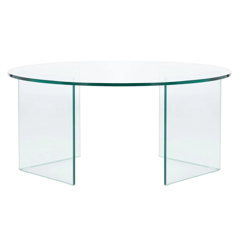 SAFAVIEH Annice Tempered Glass Coffee Table - 35 W x 35 D x 16 H - 35Wx35Dx16H