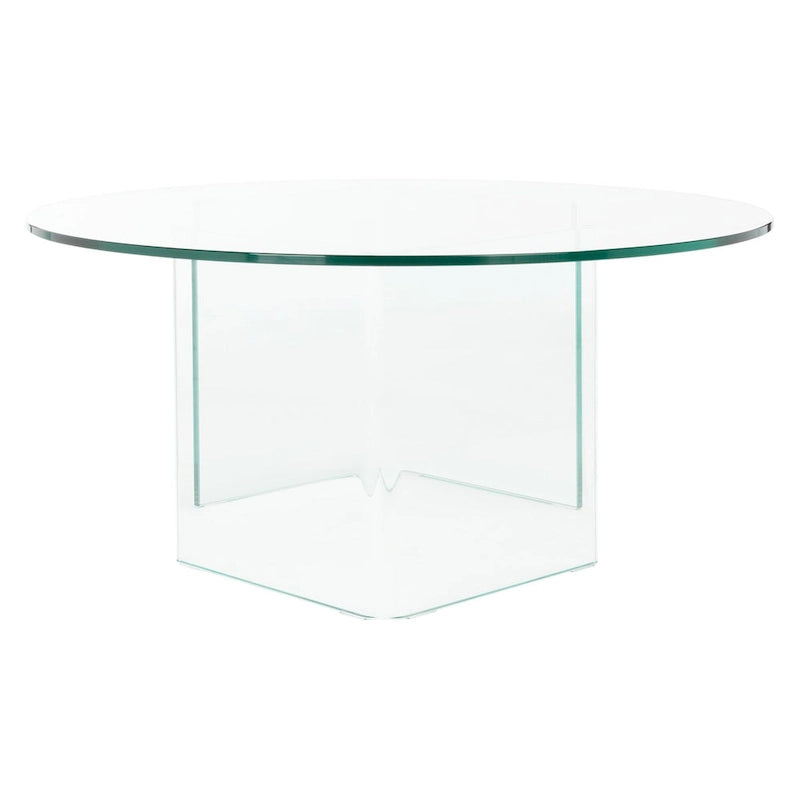 SAFAVIEH Annice Tempered Glass Coffee Table - 35 W x 35 D x 16 H - 35Wx35Dx16H